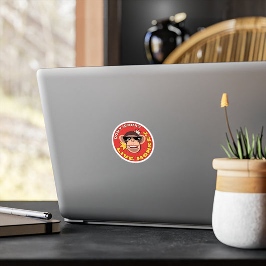 Live Monkey Vinyl Decal