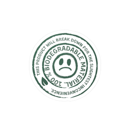 Biodegradable Vinyl Decal